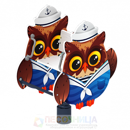 Качалка на пружине  Совенок-моряк