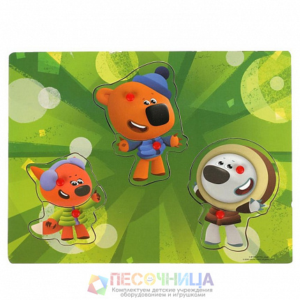 Игрушка деревянная вкладыш, «Одевашка: Ми-ми-мишки»