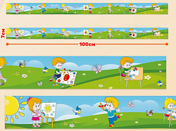 Магнитные полоски на стену для рисунков, в ассортименте