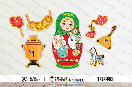 Настенная игровая зона МАТРЕШКА – ДУША РОССИИ
