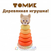 Пирамидки «Цветные» Котёнок, 7 элементов
