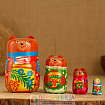 Матрёшка «3 медведя», сюжетная, 4 кукольная, 13 см