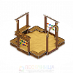 Песочный дворик  Теремок (коричневый)