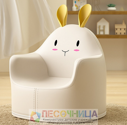 Кресло детское UNIX Kids Hare White размер S