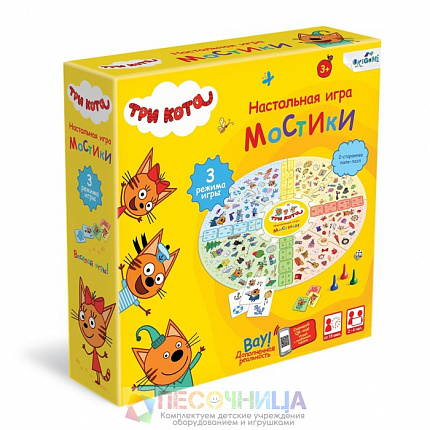 Настольная игра «Три кота. Мостики»