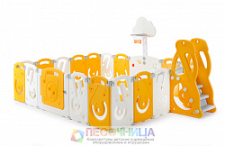 Манеж UNIX Kids SUPREME Music 200x240 Yellow