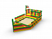 Песочница  SandBox Лодочка ,цветная(сосна)