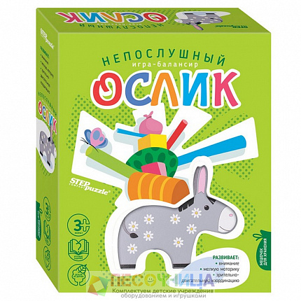 Развивающая игра из дерева «Непослушный ослик»