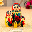 Матрёшка «Галина», красный платок, 4 кукольная, 9 см