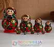 Матрешка дерево «Яркая хохлома», 10 кукольная