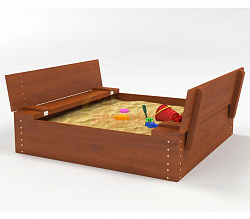 Песочница с крышкой  SandBox (40мм)1.2*1.2,пропитка(сосна)