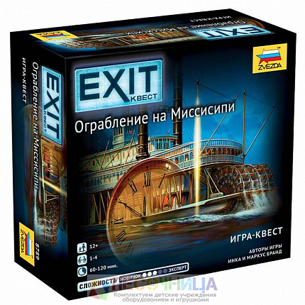 Настольная игра «Exit. Ограбление на Миссисипи»