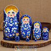 Матрешка "Гжель", 7 кукольная