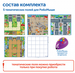 RM5002 Комплект тематических полей "Городские истории с РобоМышью" (5 элементов)