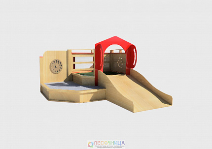 Игровой комплекс "Горка двухуровневая"  для малышей