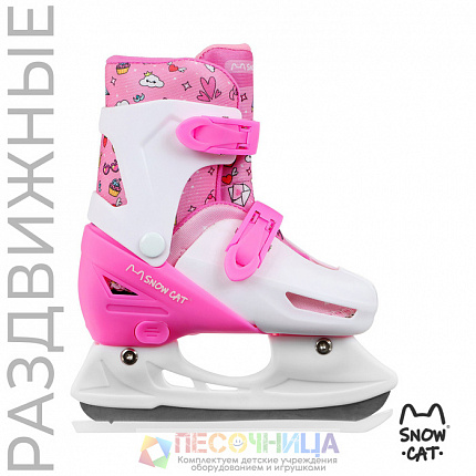 Коньки детские раздвижные Snow Cat, р. 30-33