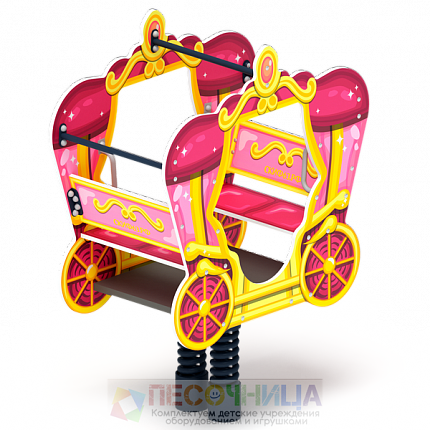 Качалка на пружине Карета 