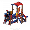 Паровозик (синий)  горка Н 750
