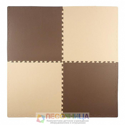 Мягкий пол универсальный 60 × 60, цвет бежево-коричневый