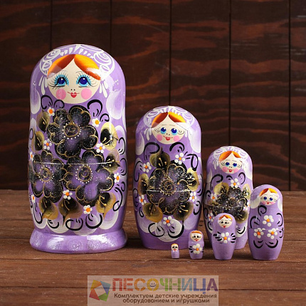Матрёшка 7 в 1, расписная, цвета МИКС