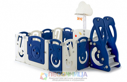 Манеж UNIX Kids SUPREME Music 160x160 Blue
