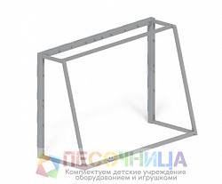 Ворота мини футбольные (серые) (с креплением сетки)