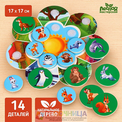 Игрушка на липучках «Мама, малыш, жилище»