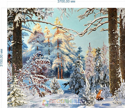Баннер "Зима картина" 3,15*3,7м
