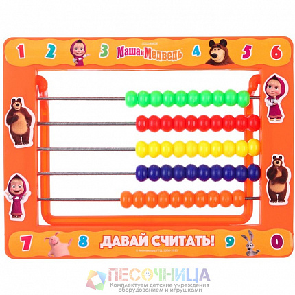 Игрушка детская «Счёты. Маша и Медведь»