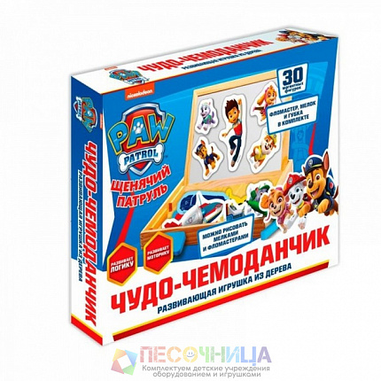 Игрушка деревянная чудо-чемоданчик, 20 × 20 см «Щенячий патруль»