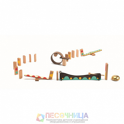 Деревянный конструктор Djeco Zig&Go, 25 деталей