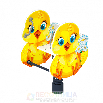 Качалка на пружине Цыпленок