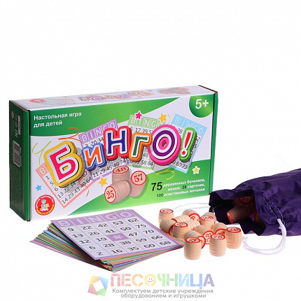 Лото «Бинго» деревянные бочонки