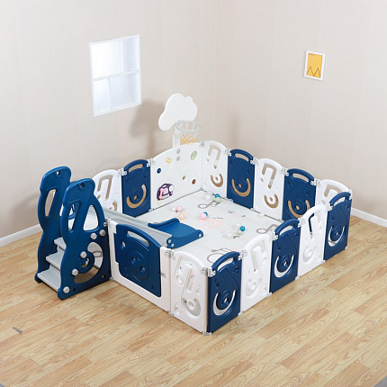 Манеж UNIX Kids SUPREME Music 200x240 Blue