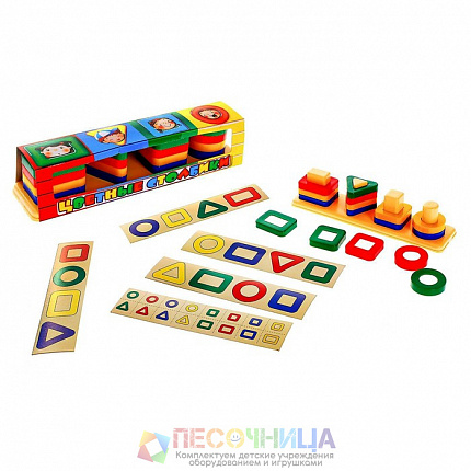 Игрушка «Цветные столбики»