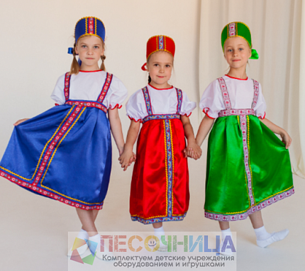 Русский народный костюм (девочка), р-р 134-152