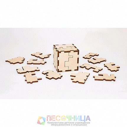 Деревянный конструктор-головоломка «Cube 3D puzzle»