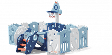 Манеж UNIX Kids SUPREME Space 200x200 Blue